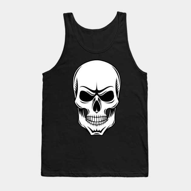 Skull Tank Top by Alex Birch